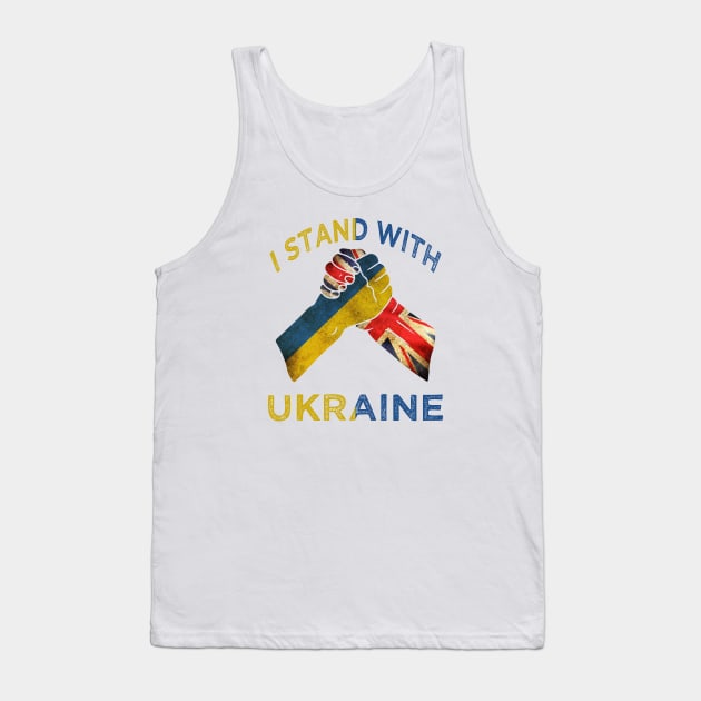 I Stand With Ukraine tees, united kingdom Stand With Ukraine Tank Top by BestCatty 